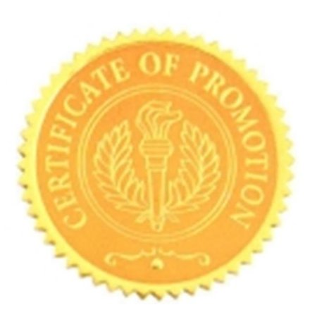 HAMMOND & STEPHENS Hammond And Stephens 1.81 In. Certificate Of Promotion Gold Foil Embossed Seal; Pack Of 54 1337944